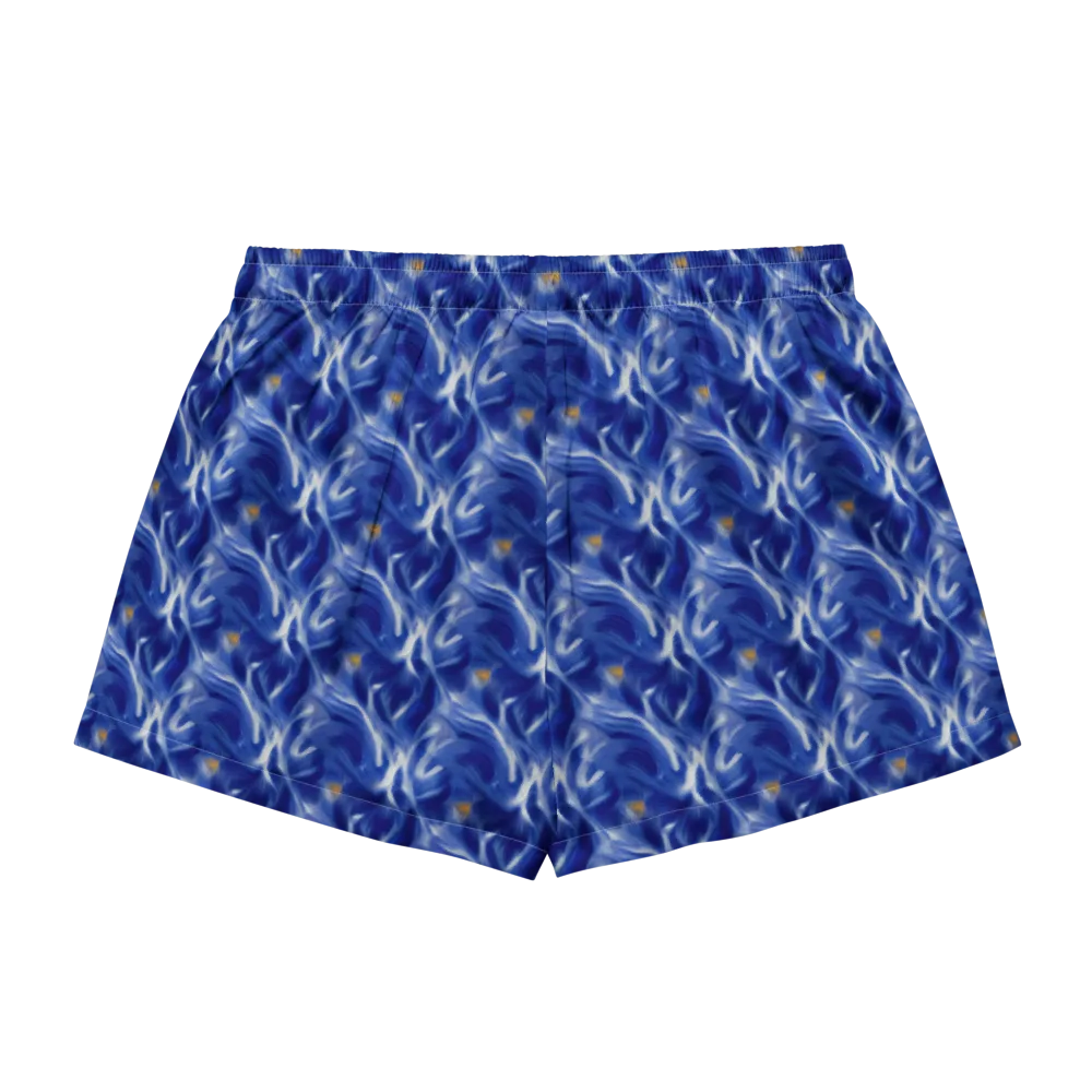 Sapphire Whirl on Women's Pajama Shorts — Back