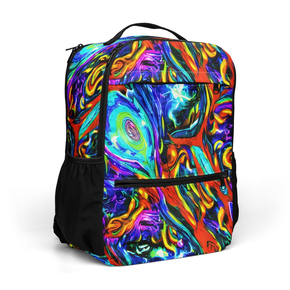 Atomic Marbling on Utility Backpack — Right Front