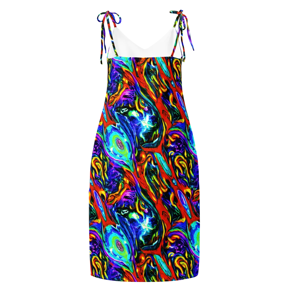Atomic Marbling on Slip Dress — Back
