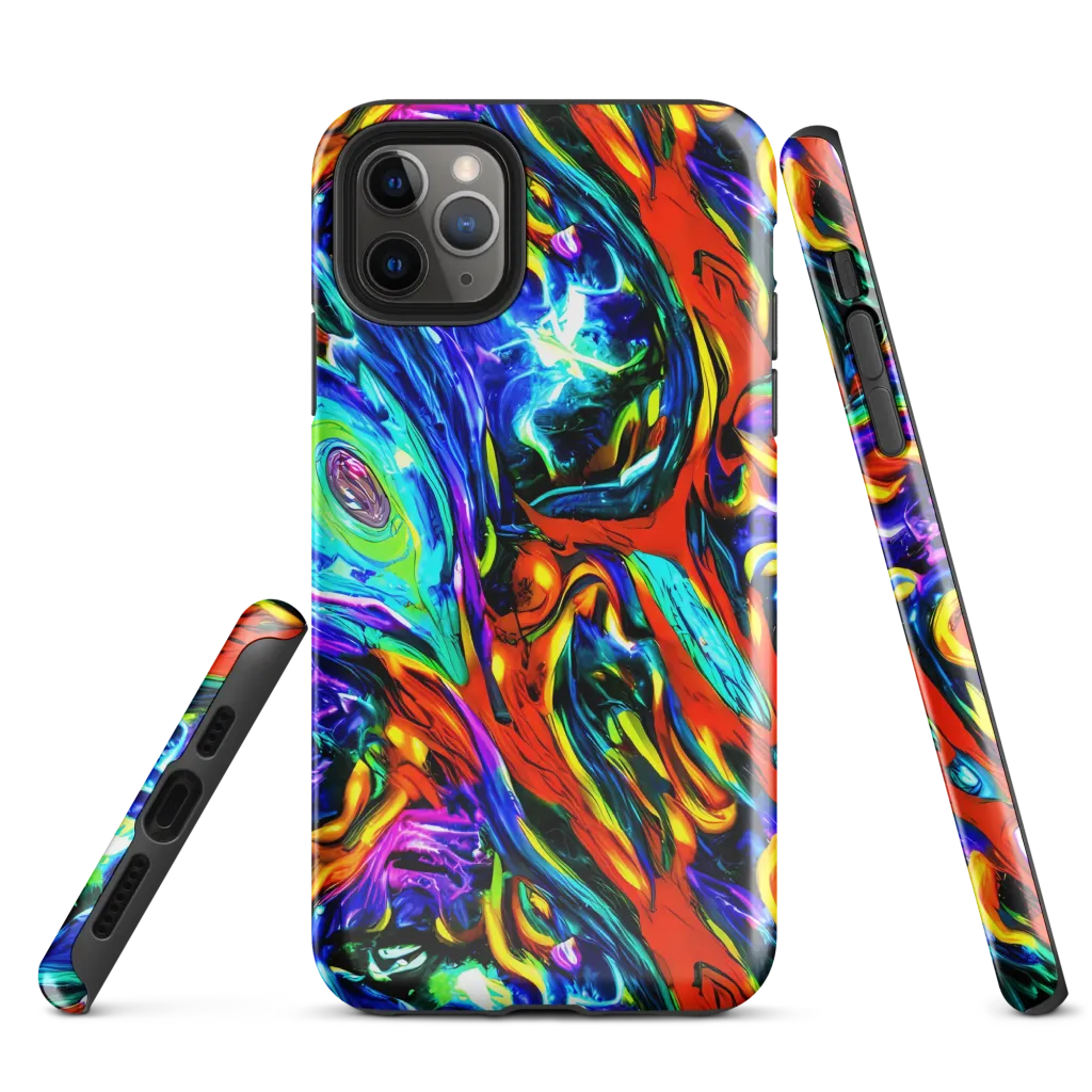 Atomic Marbling on Tough Case for iPhone® — Front