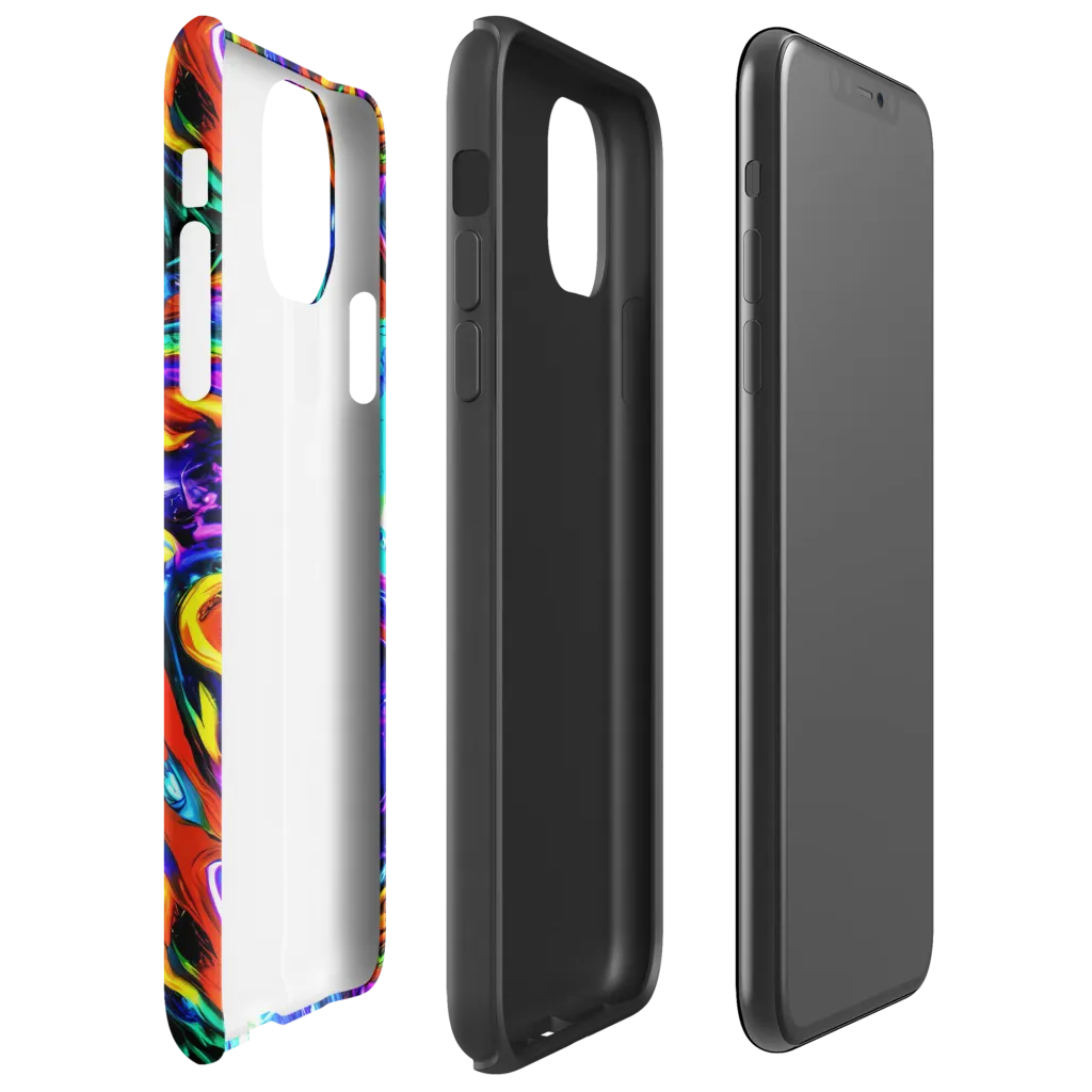 Atomic Marbling on Tough Case for iPhone® — Right