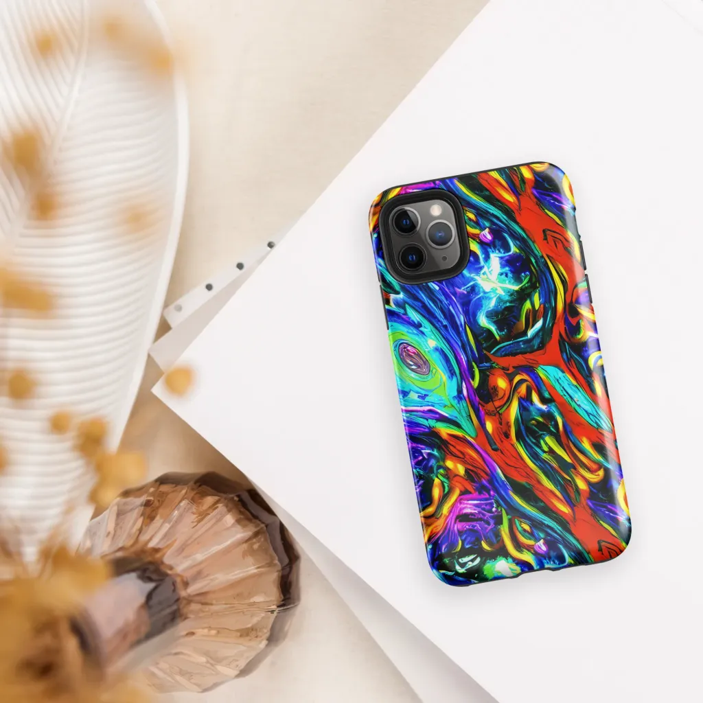 Atomic Marbling on Tough Case for iPhone® — Front