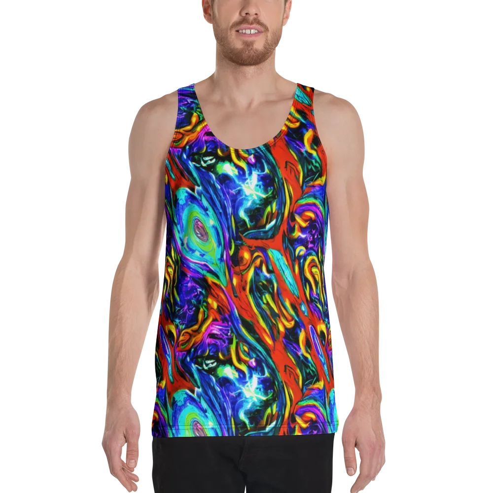 Atomic Marbling on Men's Tank Top — Front