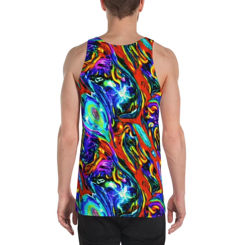 Atomic Marbling on Men's Tank Top — Back