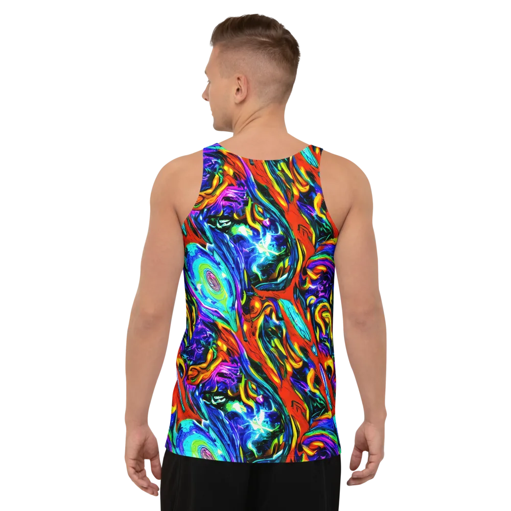 Atomic Marbling on Men's Tank Top — Back