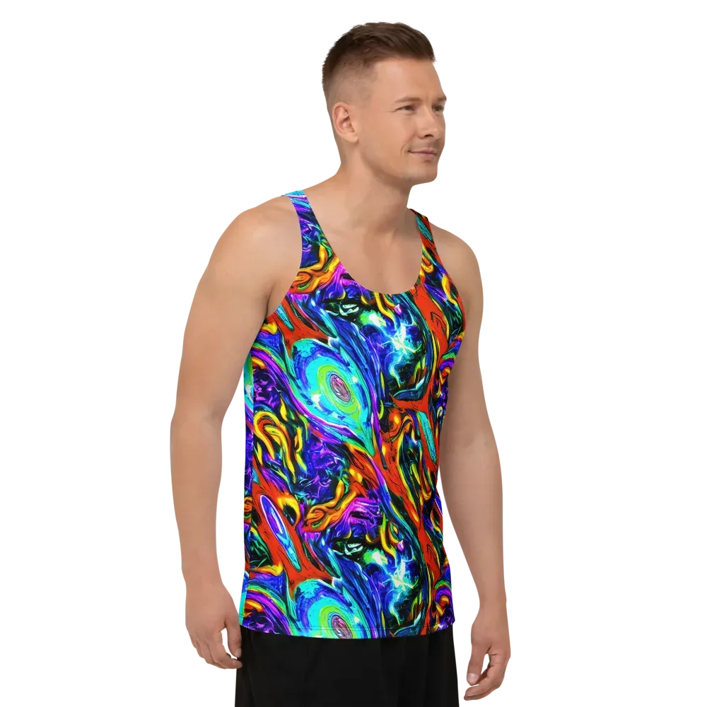 Atomic Marbling on Men's Tank Top — Right Front