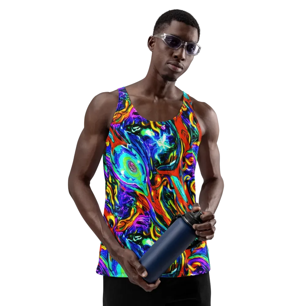 Atomic Marbling on Men's Tank Top — Front