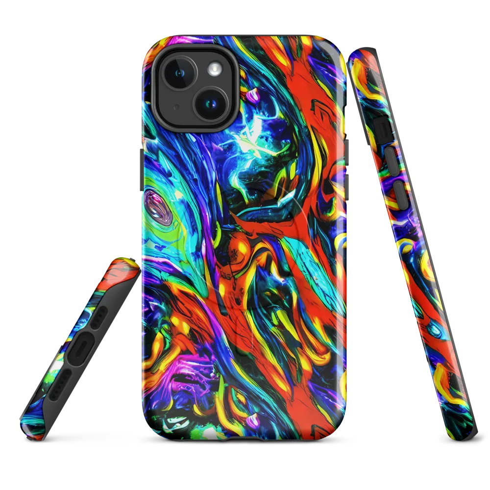 Atomic Marbling on MagSafe Tough Case for iPhone® — Front