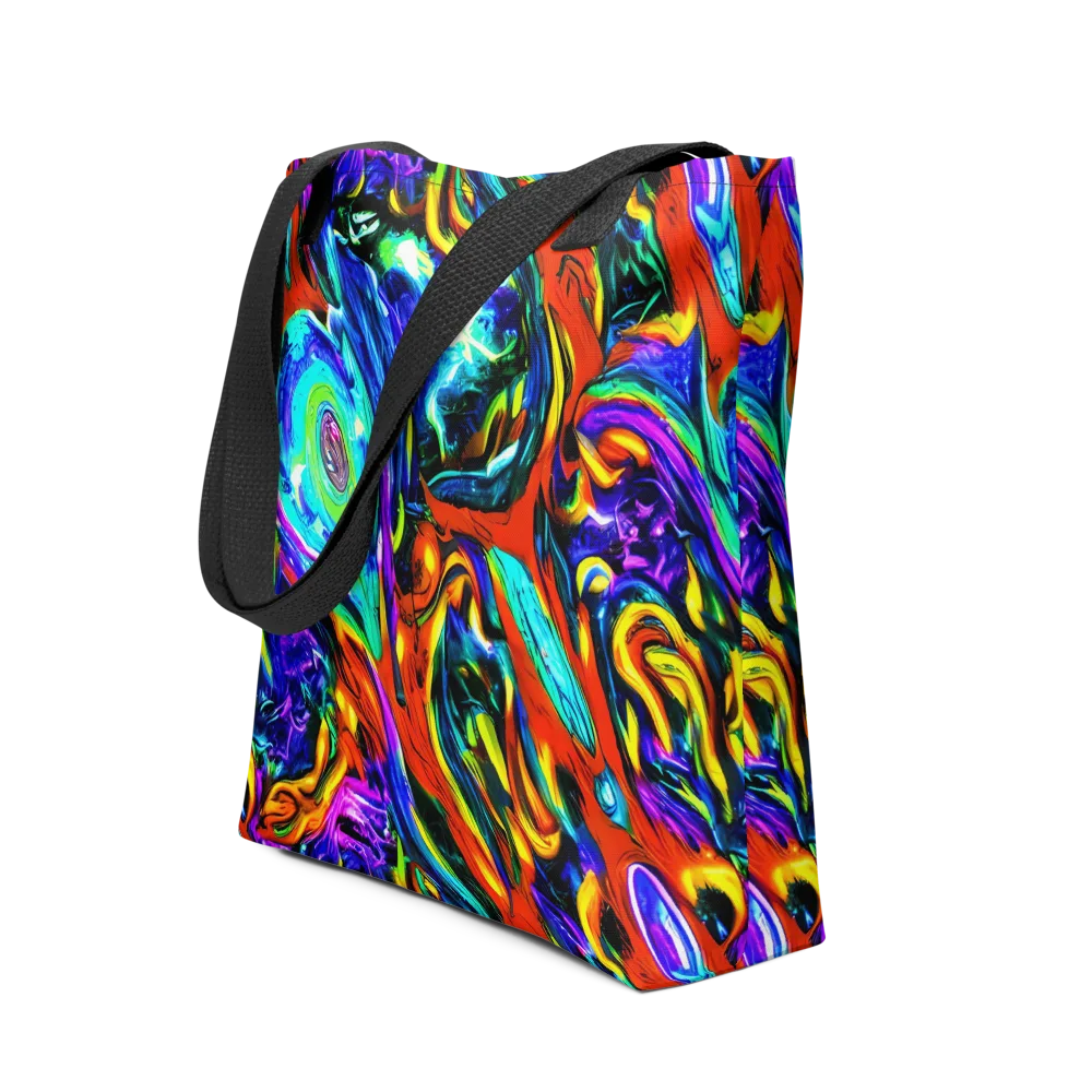 Atomic Marbling on Tote Bag — Front
