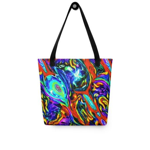 Atomic Marbling on a Tote Bag