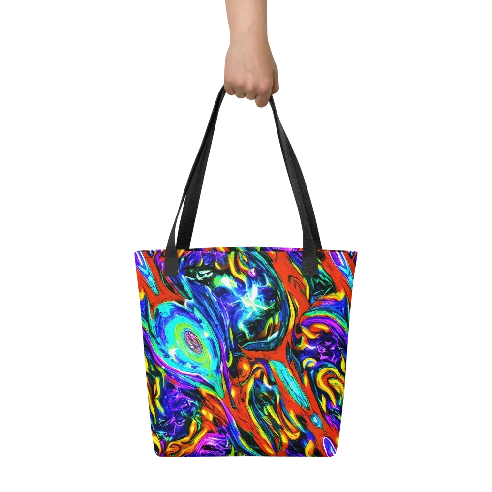 Atomic Marbling on Tote Bag — Front