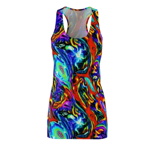 Atomic Marbling on a Racerback Dress