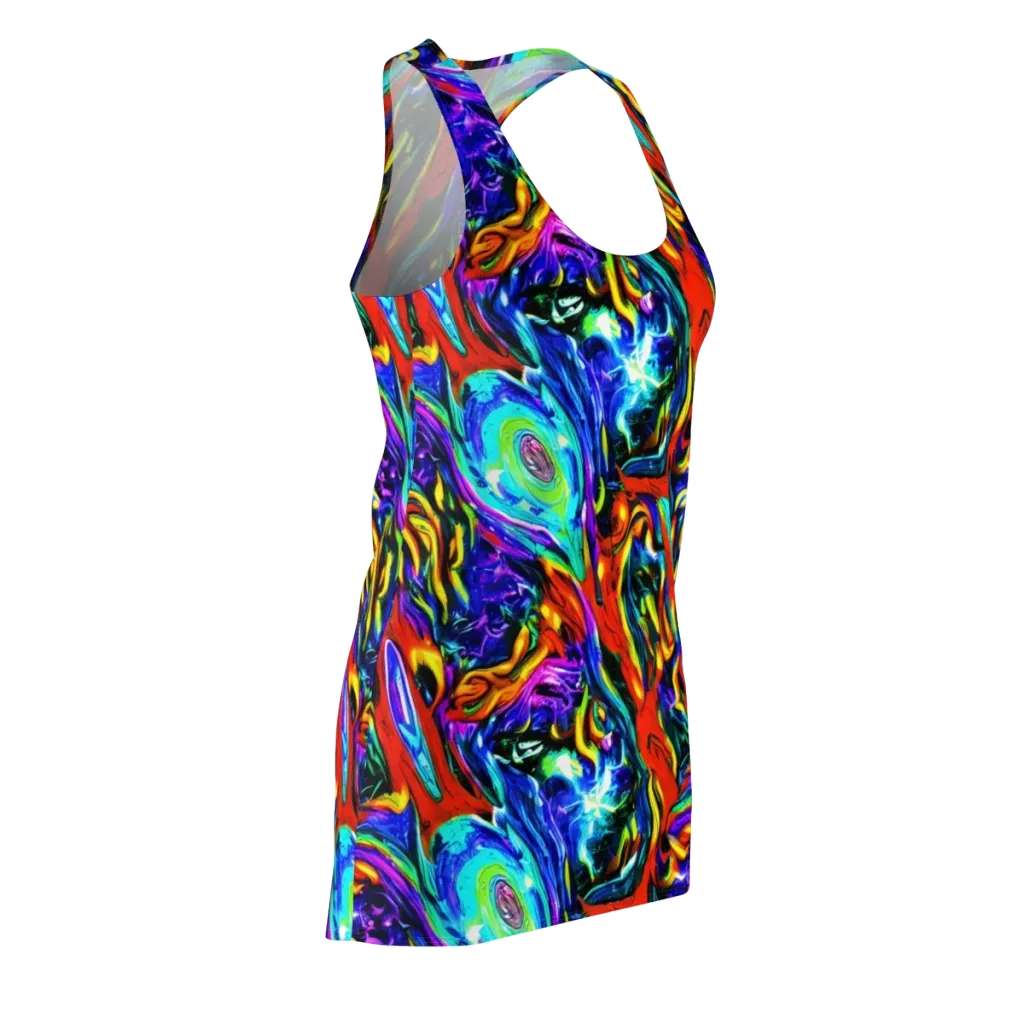 Atomic Marbling on Racerback Dress — Front Side