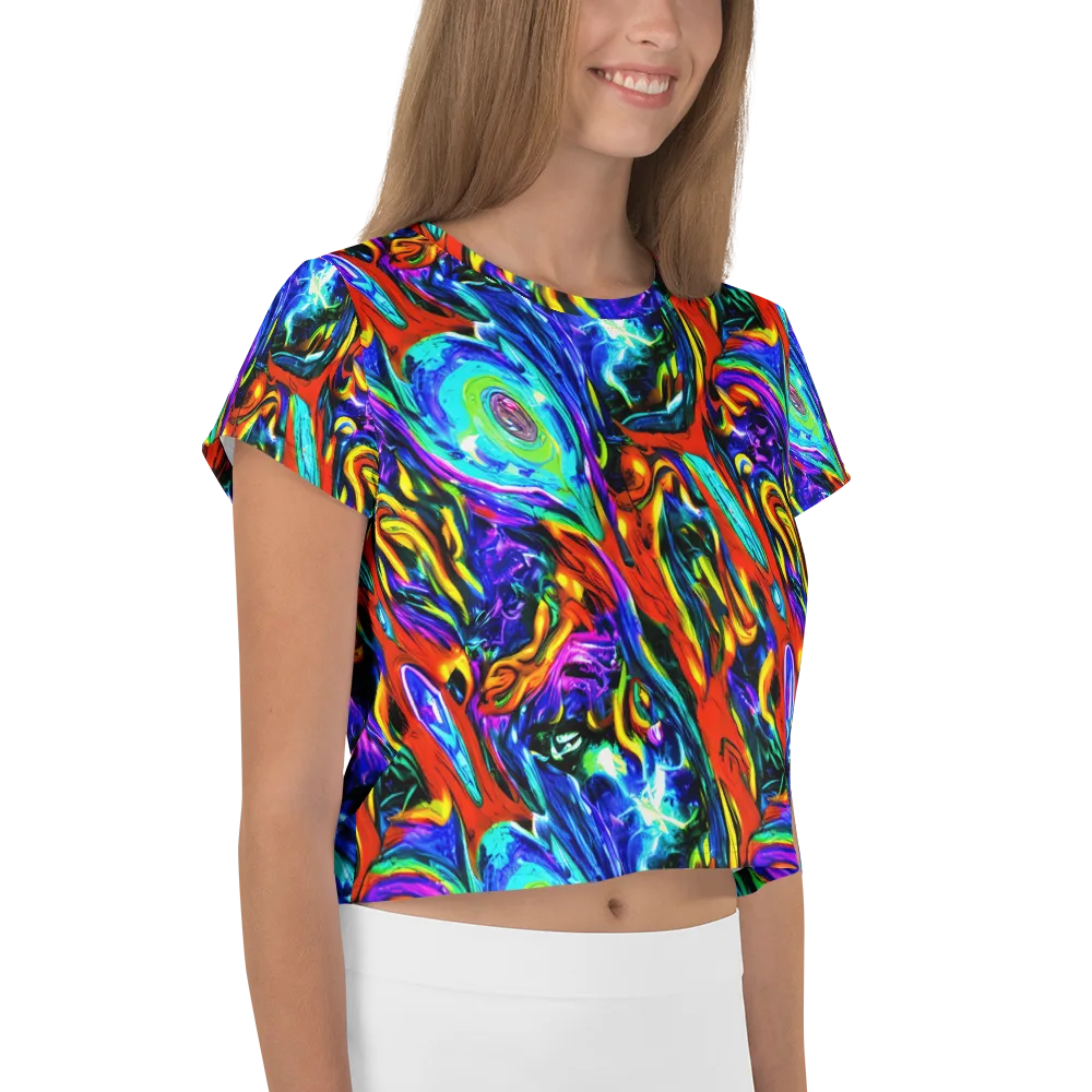 Atomic Marbling on Crop Tee — Right