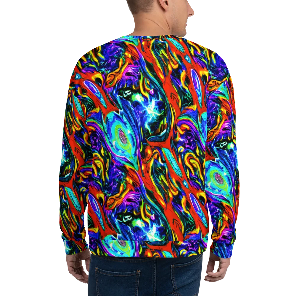 Atomic Marbling on Sweatshirt — Back