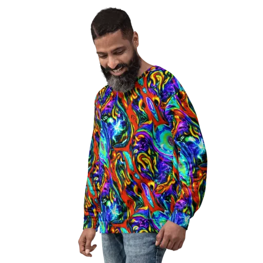 Atomic Marbling on a Sweatshirt