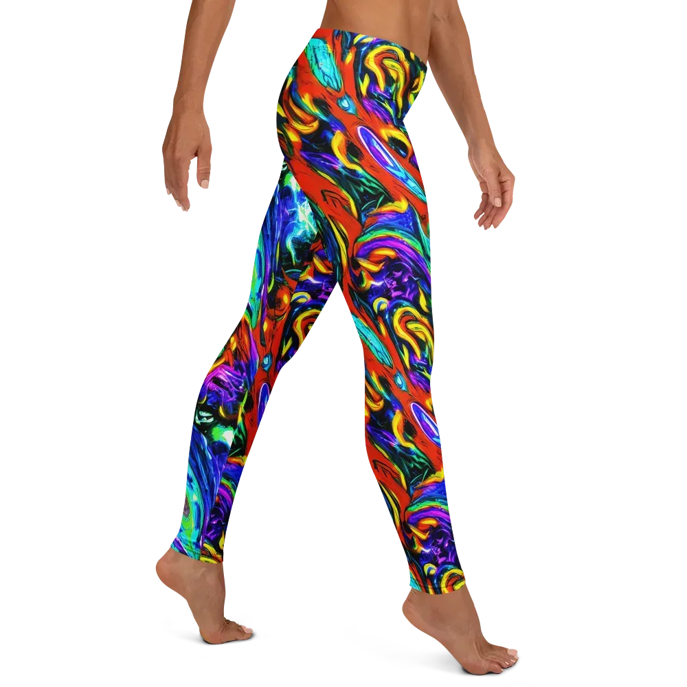 Atomic Marbling on Leggings — Right
