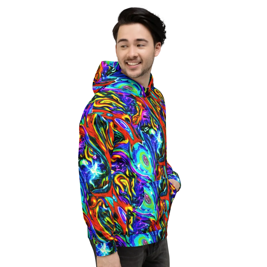 Atomic Marbling on Hoodie — Right