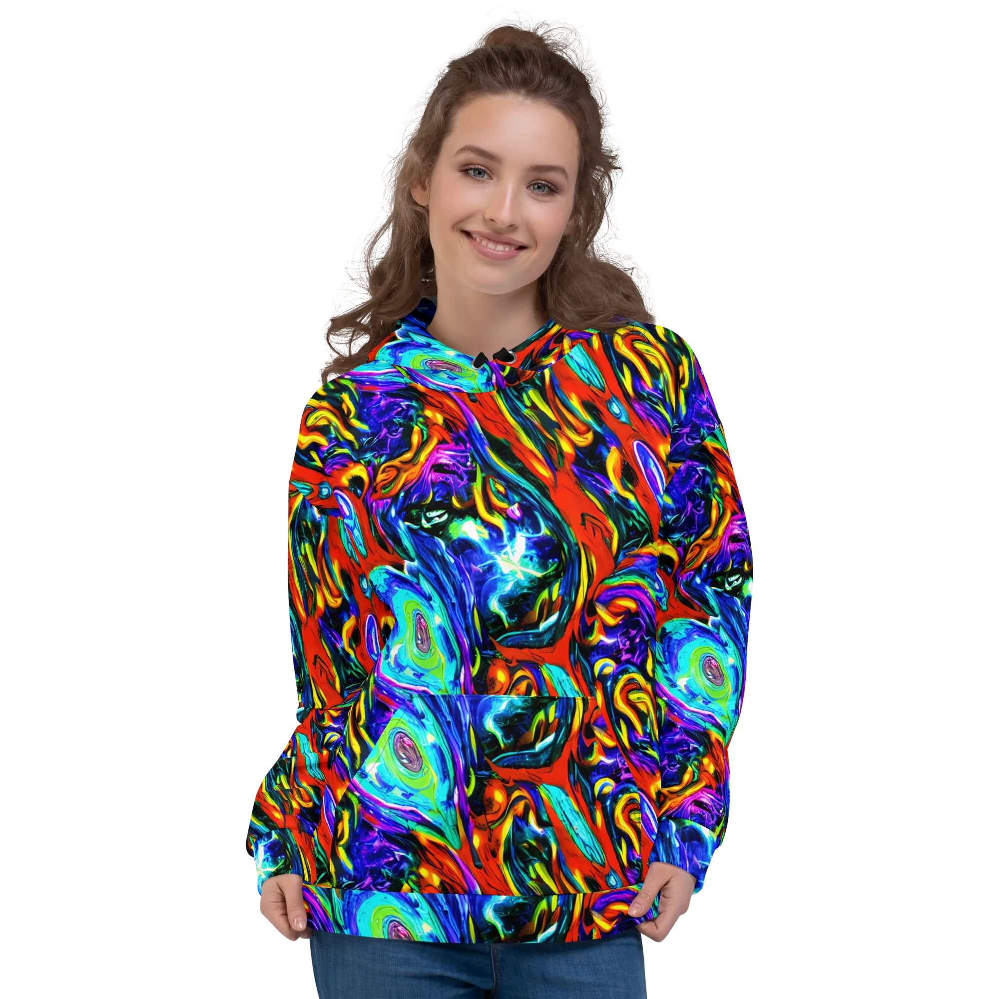 Atomic Marbling on Hoodie — Front