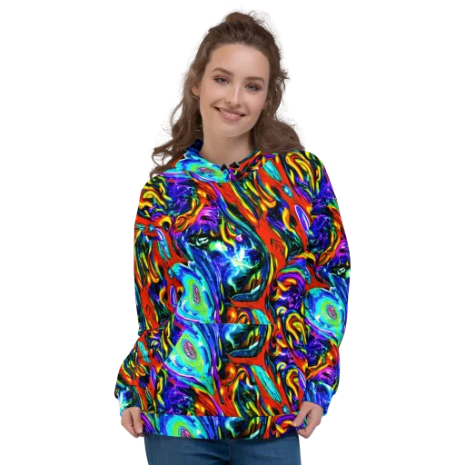 Atomic Marbling on a Hoodie