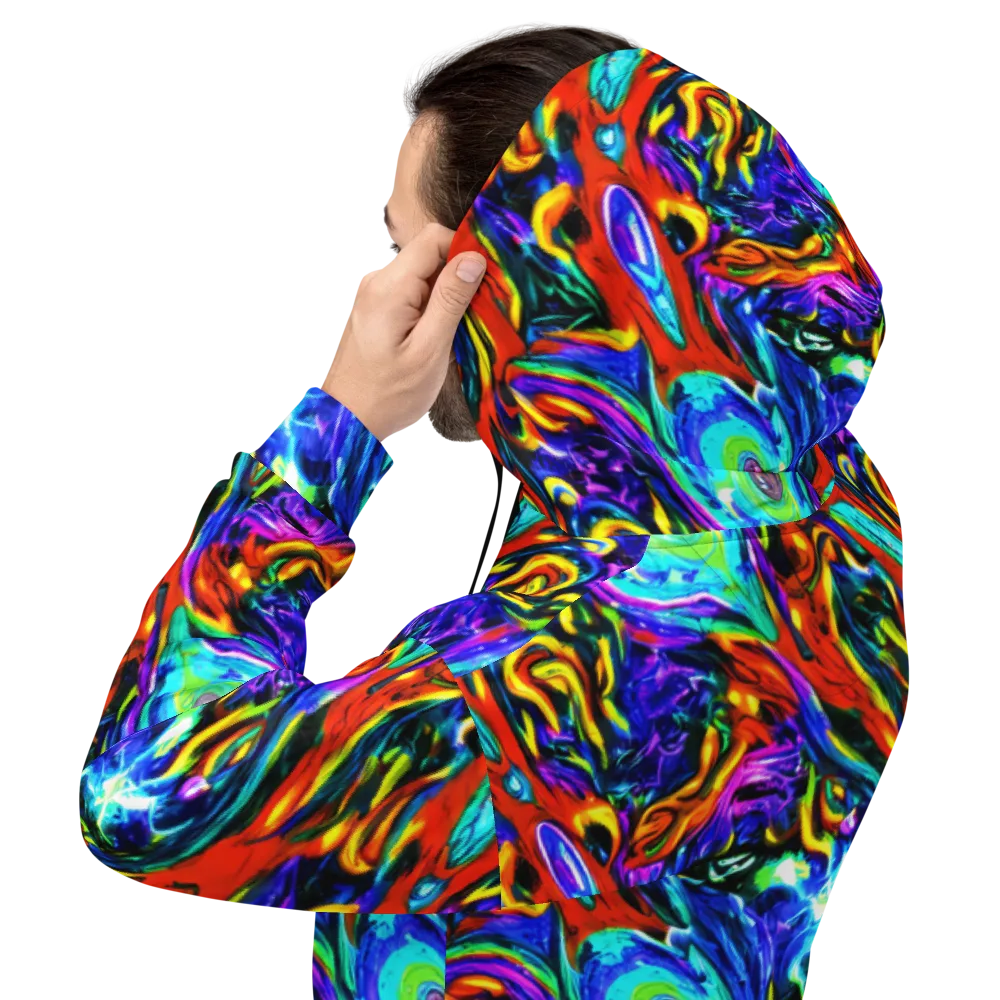 Atomic Marbling on Hoodie — Back