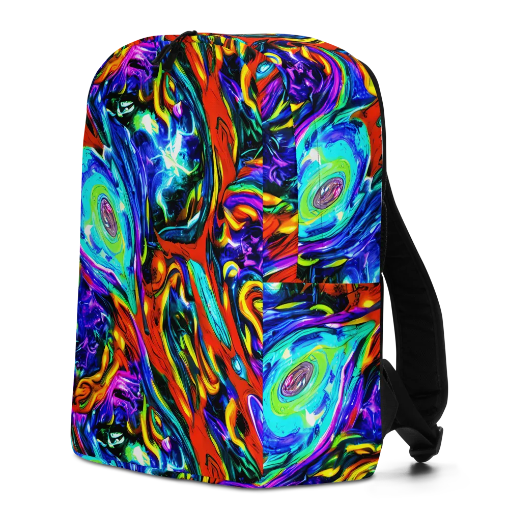 Atomic Marbling on Minimalist Backpack — Left