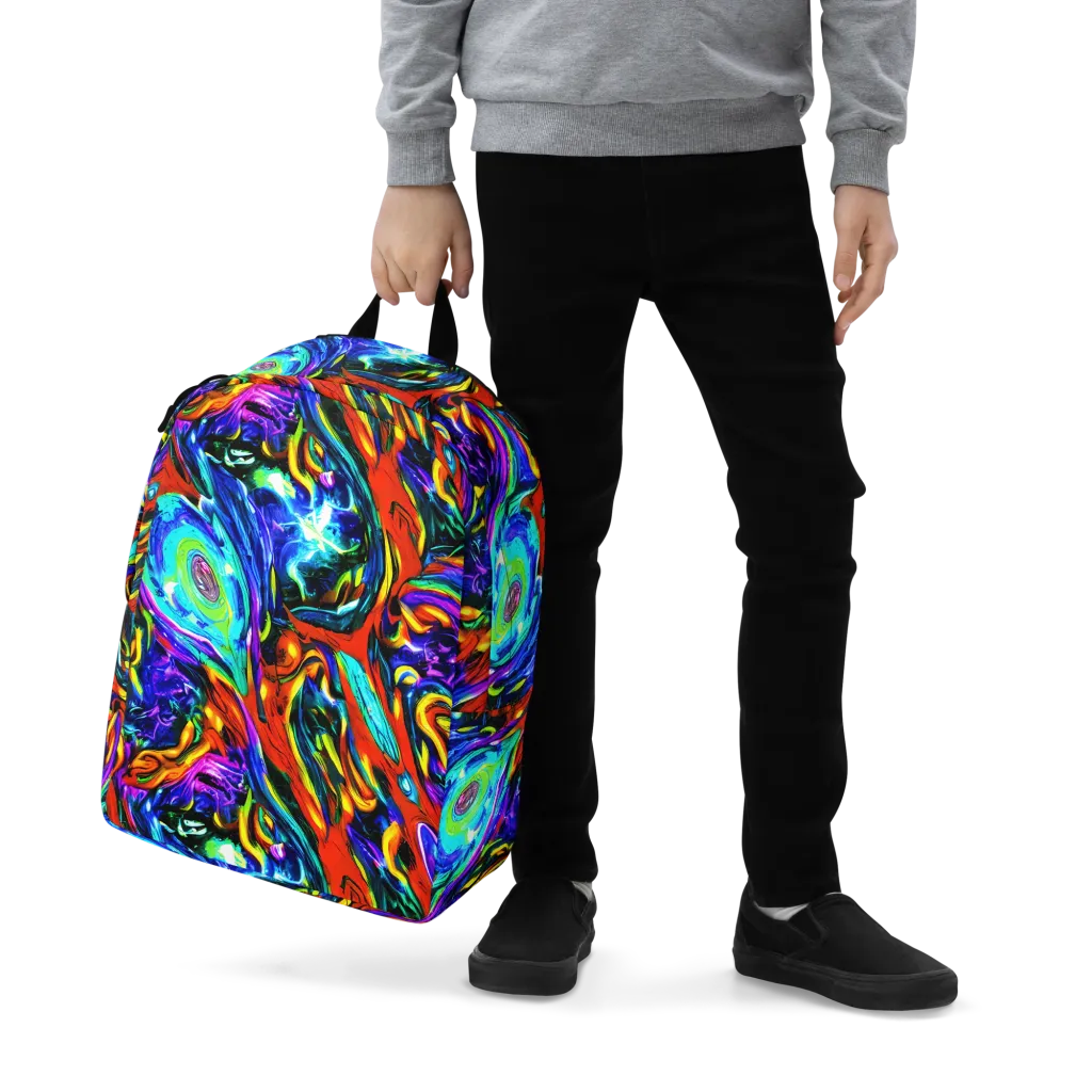 Atomic Marbling on Minimalist Backpack — Zoomed-in