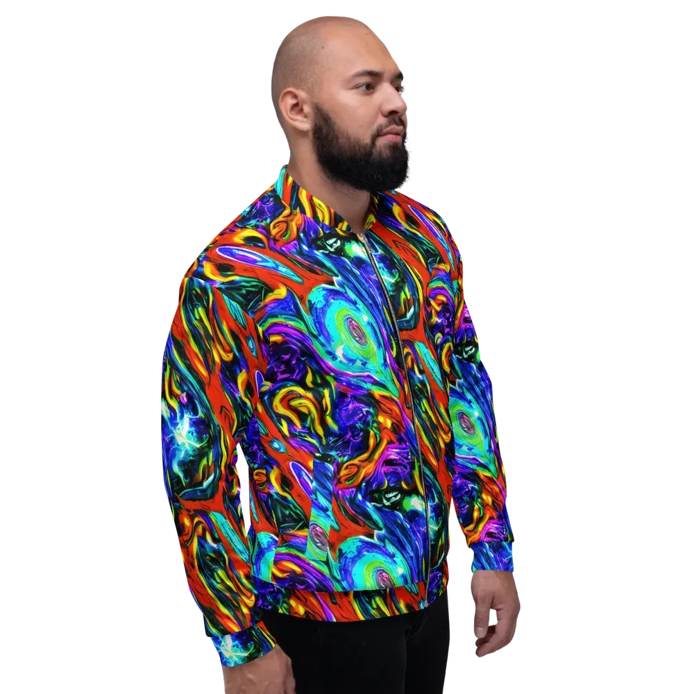 Atomic Marbling on Bomber Jacket — Right