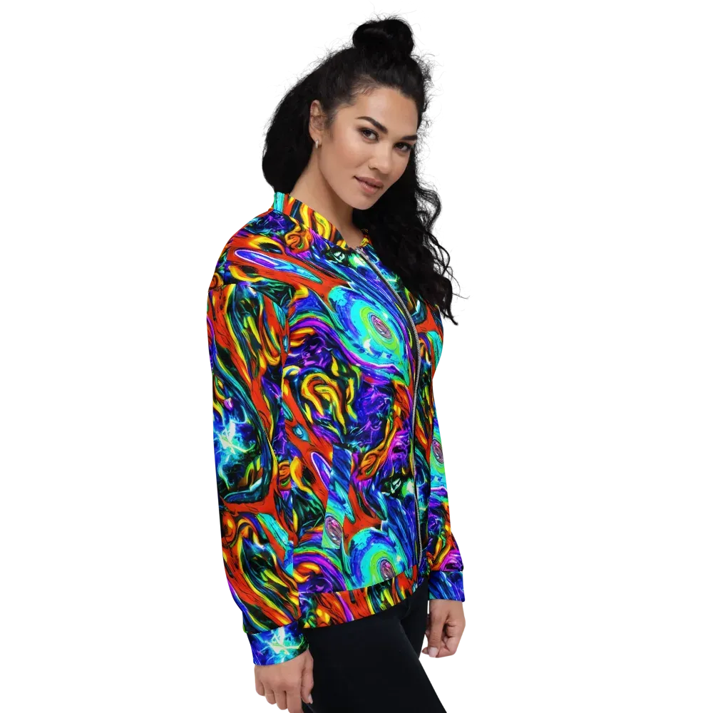 Atomic Marbling on Bomber Jacket — Right