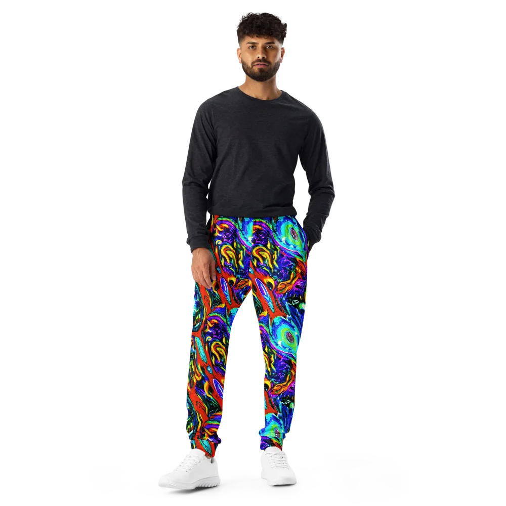 Atomic Marbling on Men's Joggers — Front