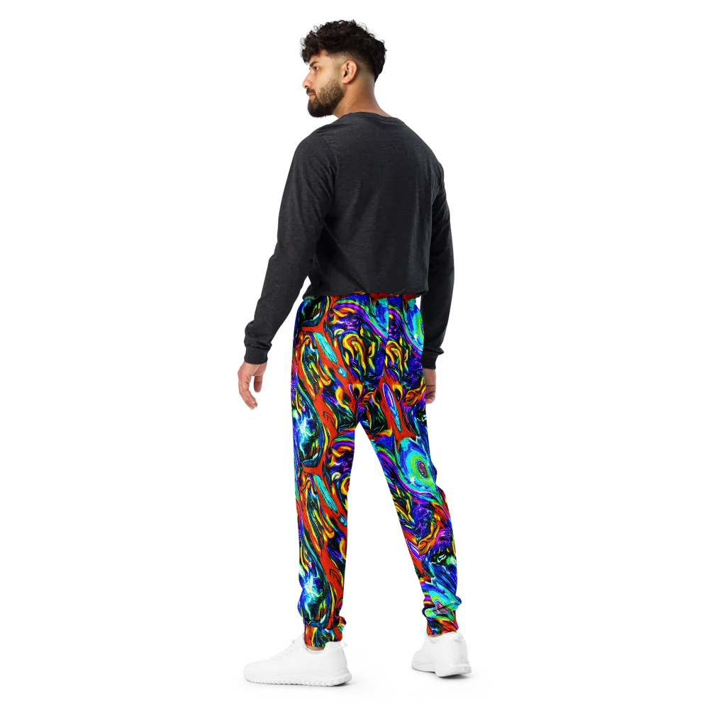Atomic Marbling on Men's Joggers — Back