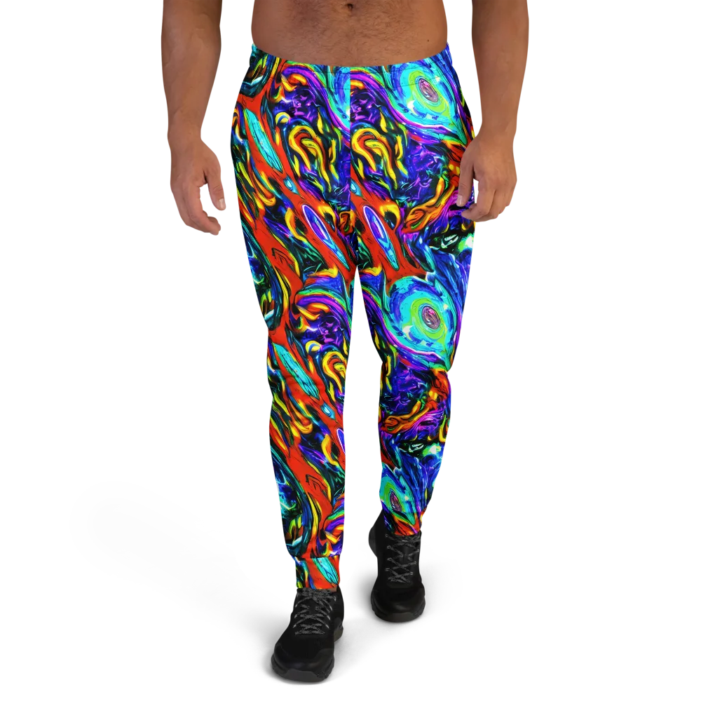 Atomic Marbling on Men's Joggers — Front