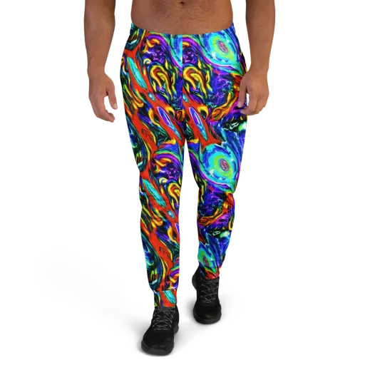 Atomic Marbling on a Men's Joggers