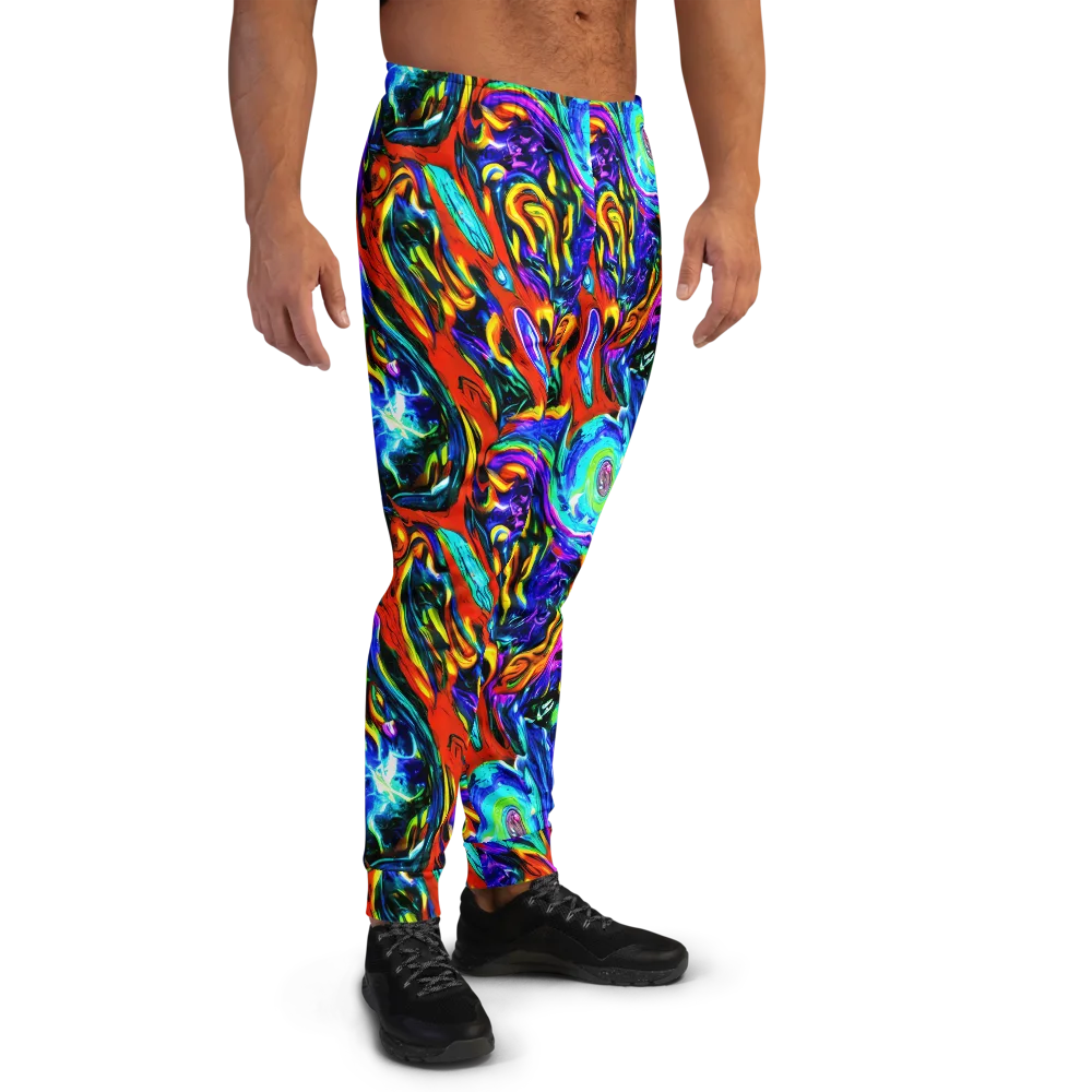 Atomic Marbling on Men's Joggers — Right