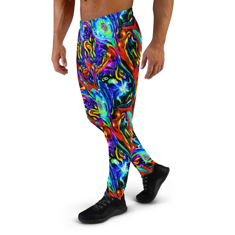 Atomic Marbling on Men's Joggers — Left