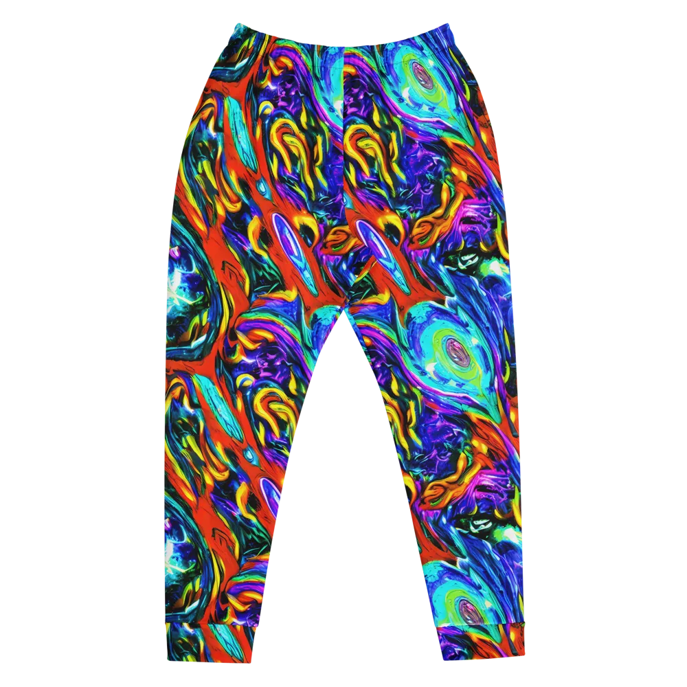 Atomic Marbling on Men's Joggers — Front