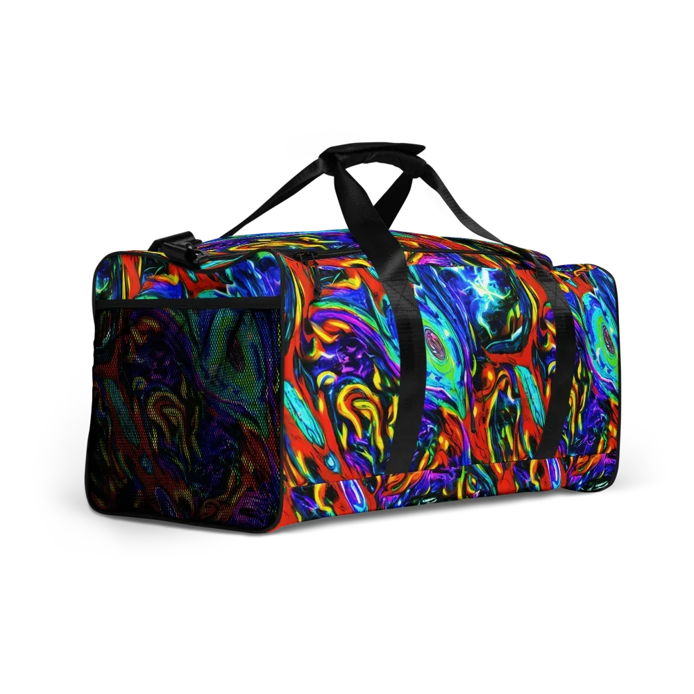 Atomic Marbling on Duffle Bag — Right Front