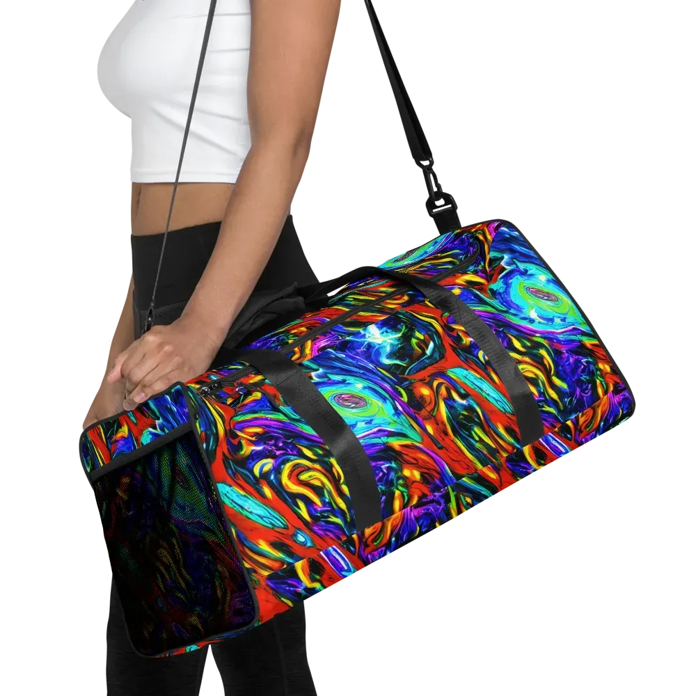 Atomic Marbling on Duffle Bag — Front
