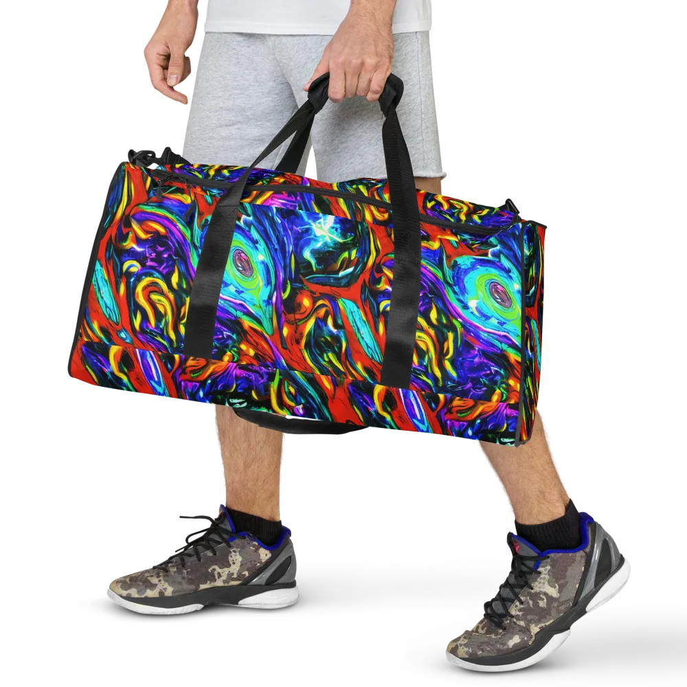 Atomic Marbling on Duffle Bag — Front