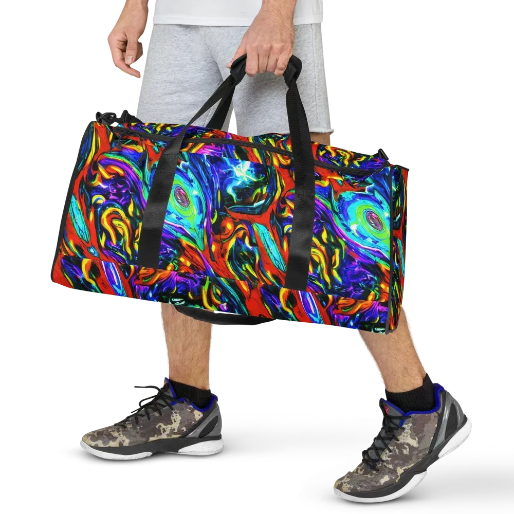Atomic Marbling on Duffle Bag — Front