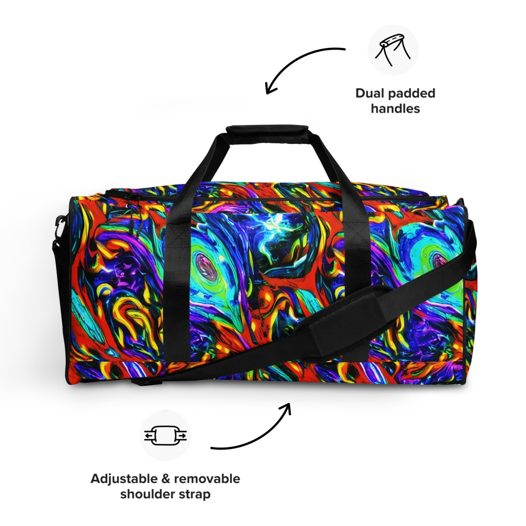 Atomic Marbling on Duffle Bag — Front