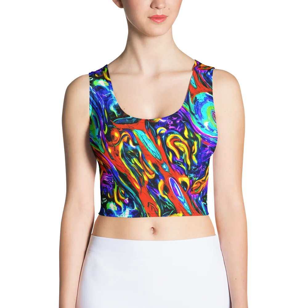 Atomic Marbling on Crop Top — Front