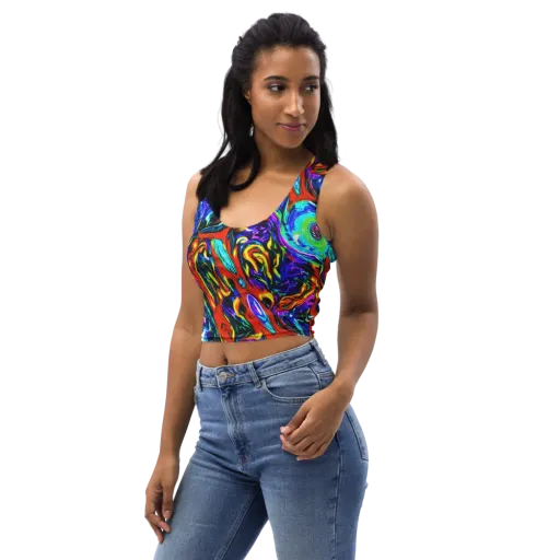 Atomic Marbling on a Crop Top