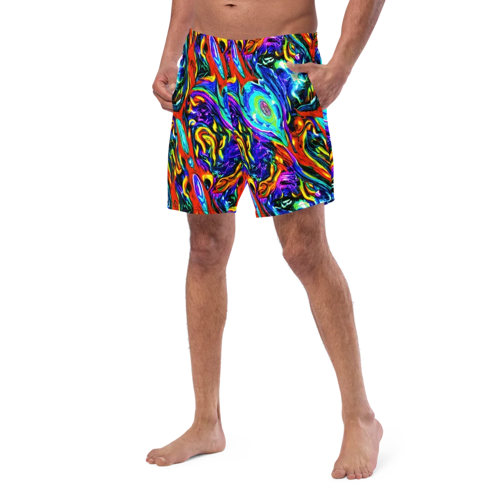 Atomic Marbling on Swim Trunks — Left Front