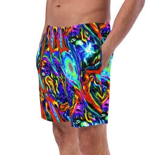 Atomic Marbling on a Swim Trunks