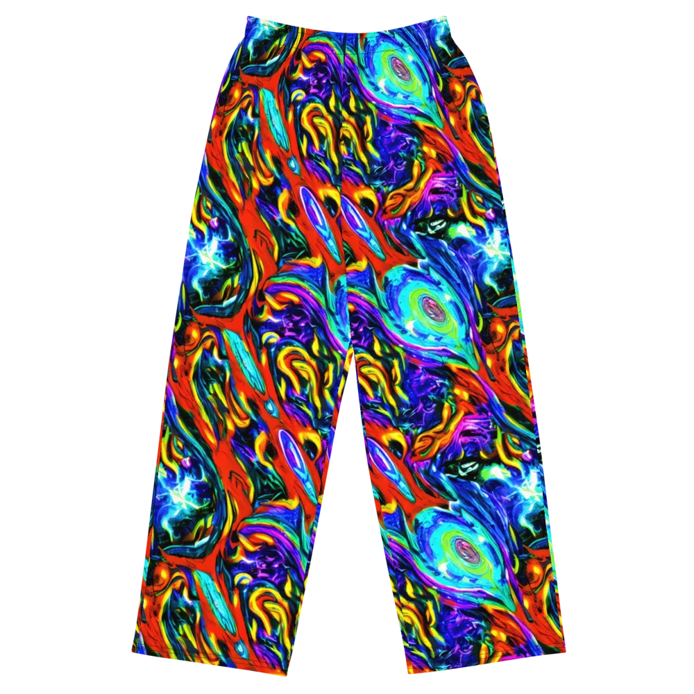 Atomic Marbling on Wide-Leg Pants — Front