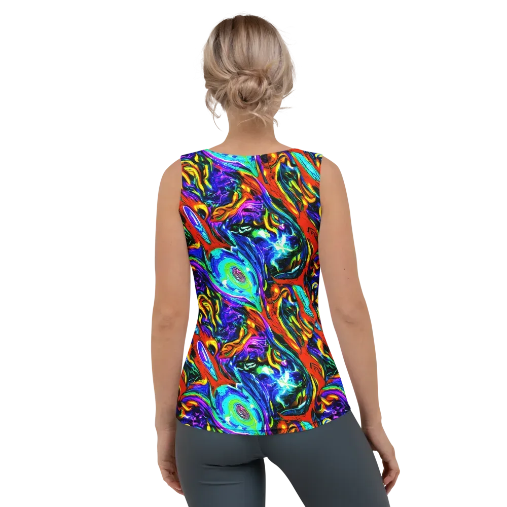 Atomic Marbling on Women's Tank Top — Back
