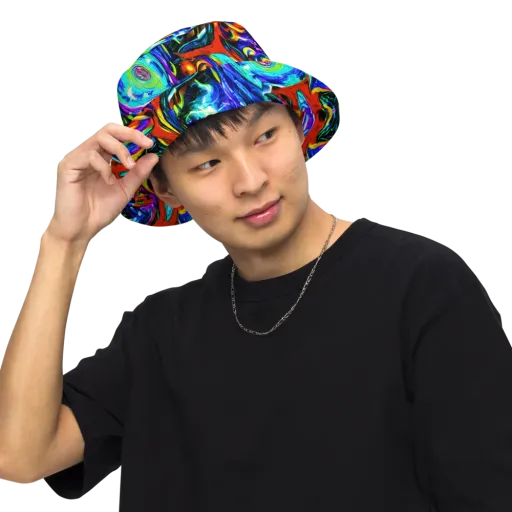 Atomic Marbling on a Reversible Bucket Hat