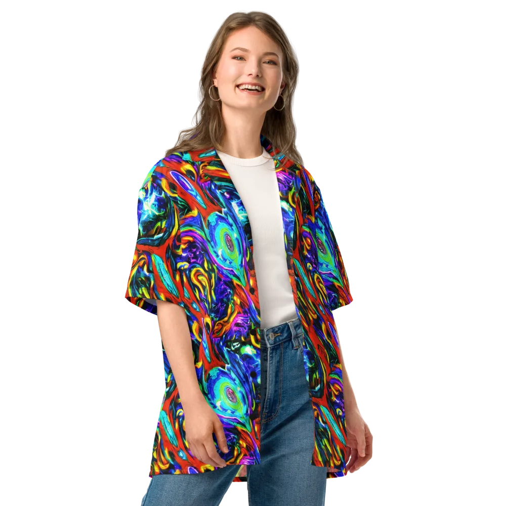 Atomic Marbling on Button Shirt — Front