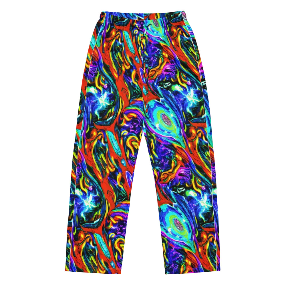 Atomic Marbling on Women's Pajama Pants — Front